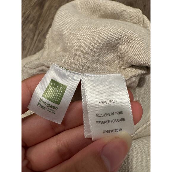 Garnet Hill Women’s Linen Jumpsuit Size 2 - Picture 4 of 11